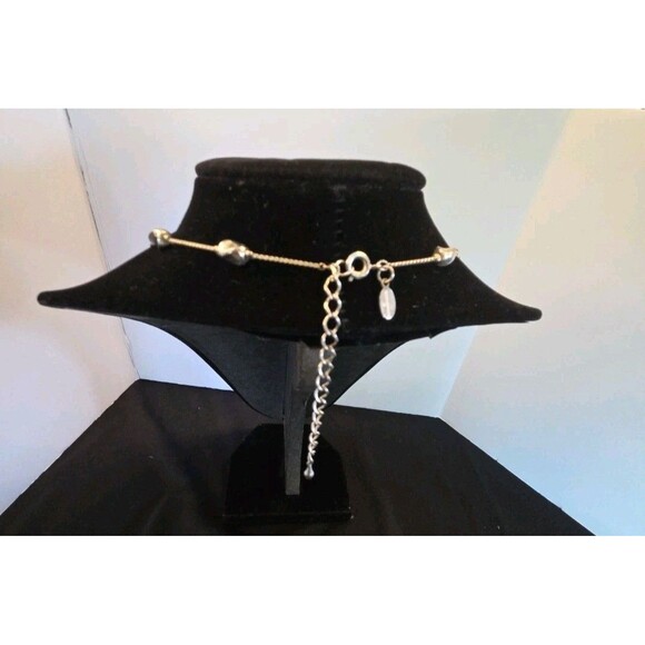 Worthington 16"-18" Necklace, Double Strand Black Faux Pearls & Earrings (New) - Picture 7 of 9